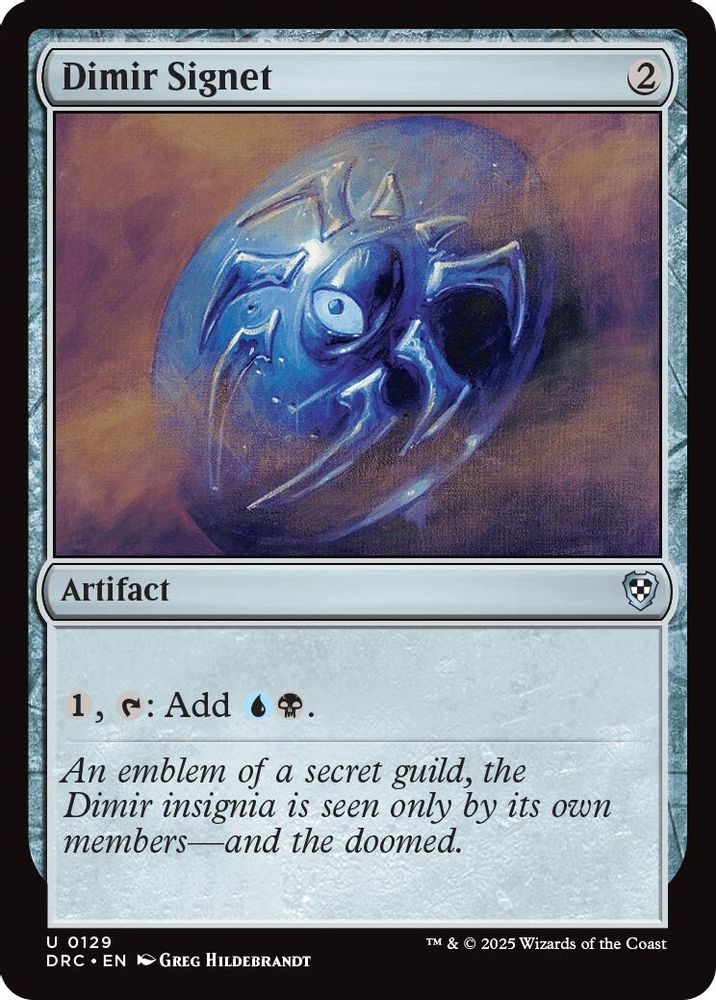 Dimir Signet · 129 · DRC · Non-foil