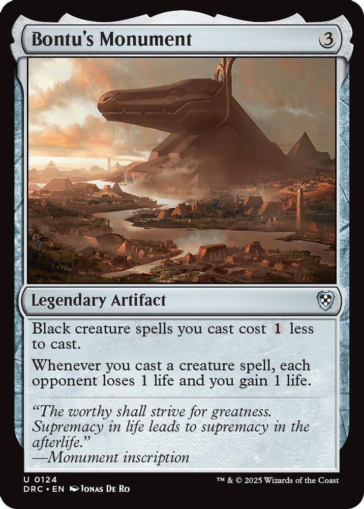 Bontu's Monument · 124 · DRC · Non-foil