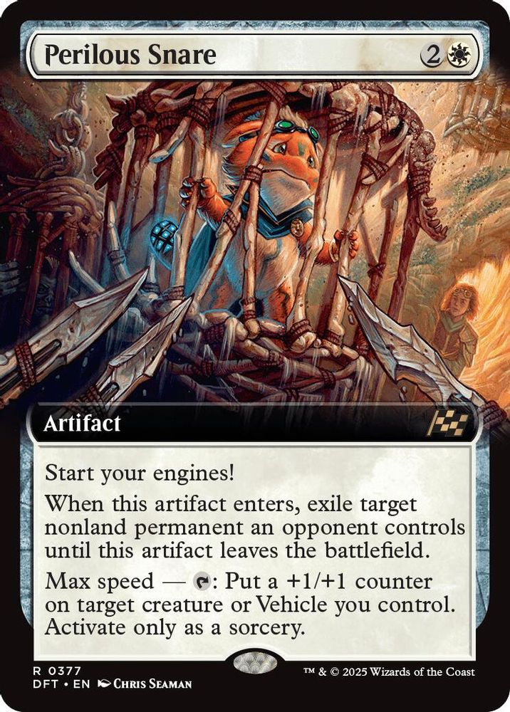 Perilous Snare (Extended Art) · 377 · Aetherdrift · Foil