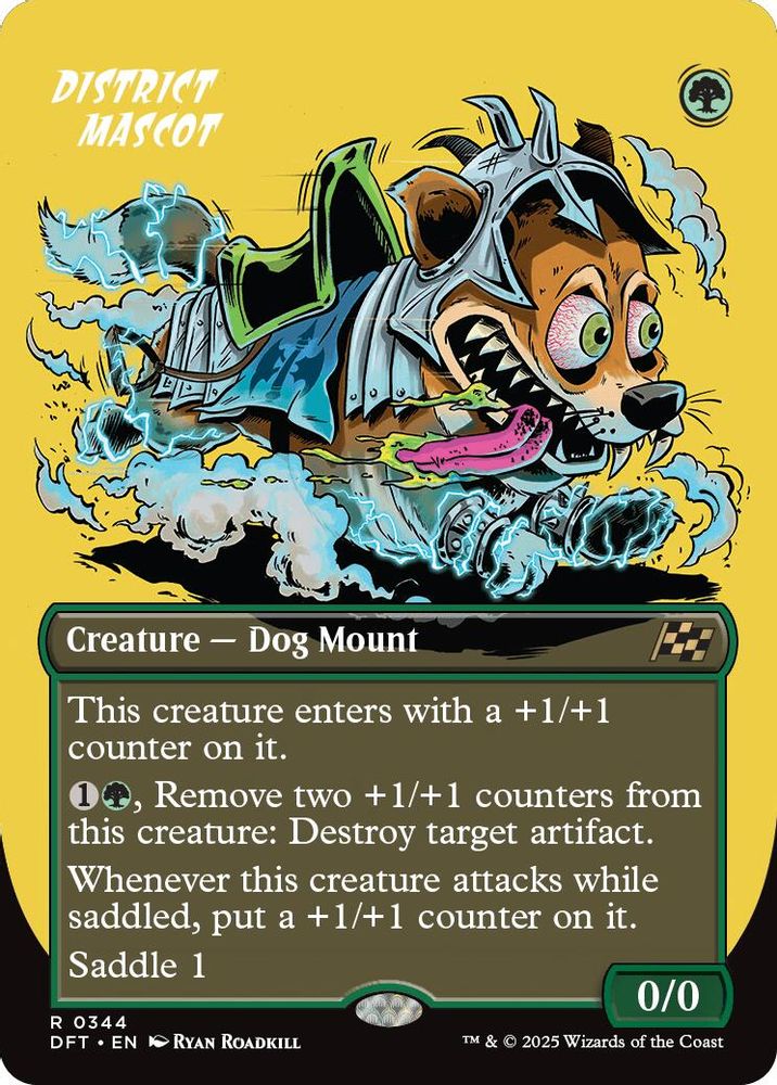 District Mascot (Borderless) · 344 · Aetherdrift · Non-foil