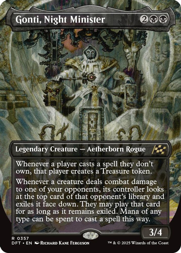 Gonti, Night Minister (Borderless) · 357 · Aetherdrift · Foil