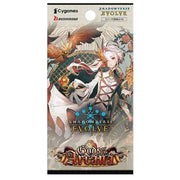 Gods of the Arcana Booster Pack - Gods of the Arcana booster pack with fantasy art of a white-haired mage and a large bird, warm brown and beige tones, glossy