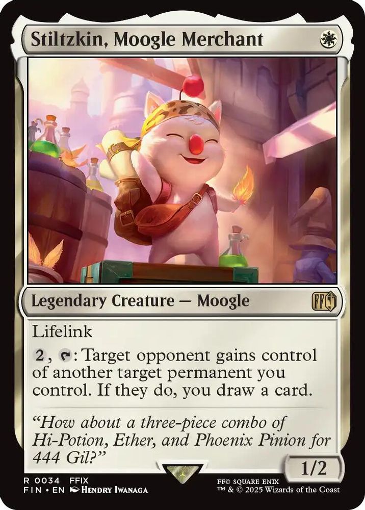 Stiltzkin, Moogle Merchant · 34 · FINAL FANTASY · Non-foil