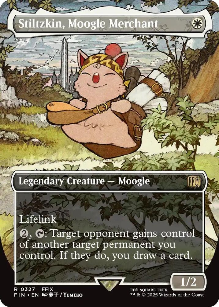 Stiltzkin, Moogle Merchant (Borderless) · 327 · FINAL FANTASY · Non-foil