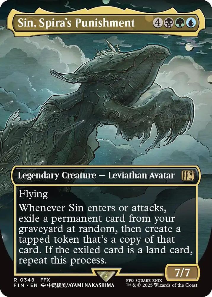 Sin, Spira's Punishment (Borderless) · 348 · FIN · Non-foil
