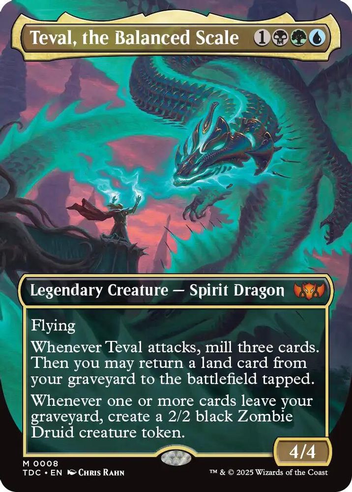 Teval, the Balanced Scale (Borderless) · 8 · Commander: Tarkir: Dragonstorm · Non-foil