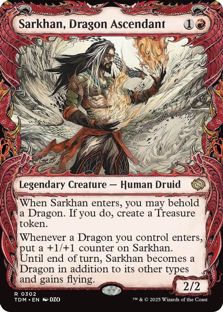 Sarkhan, Dragon Ascendant (0302) (Showcase) · 302 · Tarkir: Dragonstorm · Non-foil