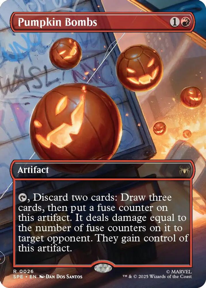 Pumpkin Bombs (Borderless) · 26 · Marvel's Spider-Man: Eternal-Legal · Foil