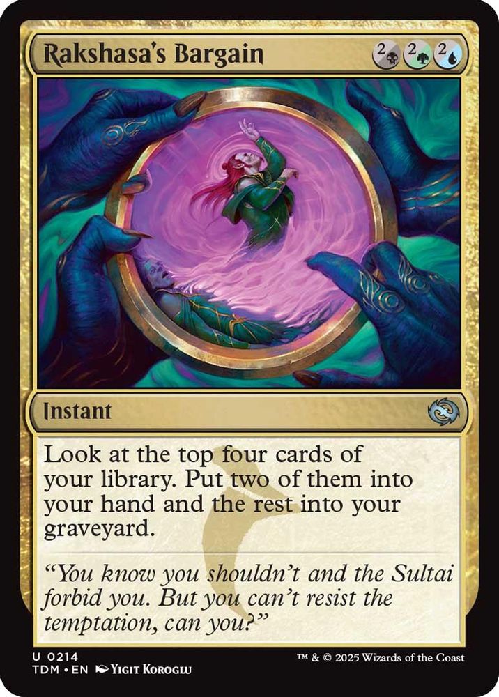 Rakshasa's Bargain · 214 · TDM · Non-foil