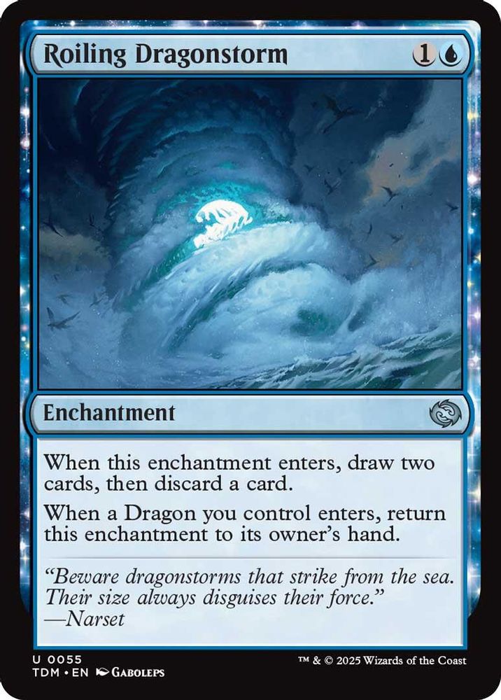 Roiling Dragonstorm · 55 · TDM · Non-foil