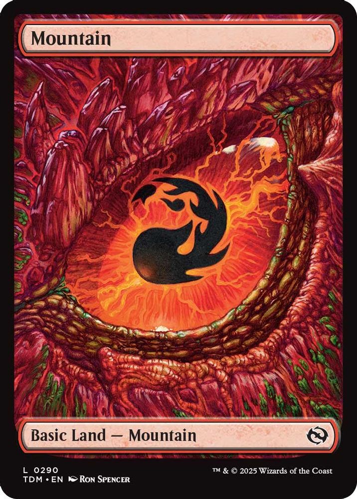 Mountain (0290) · 290 · Tarkir: Dragonstorm · Foil