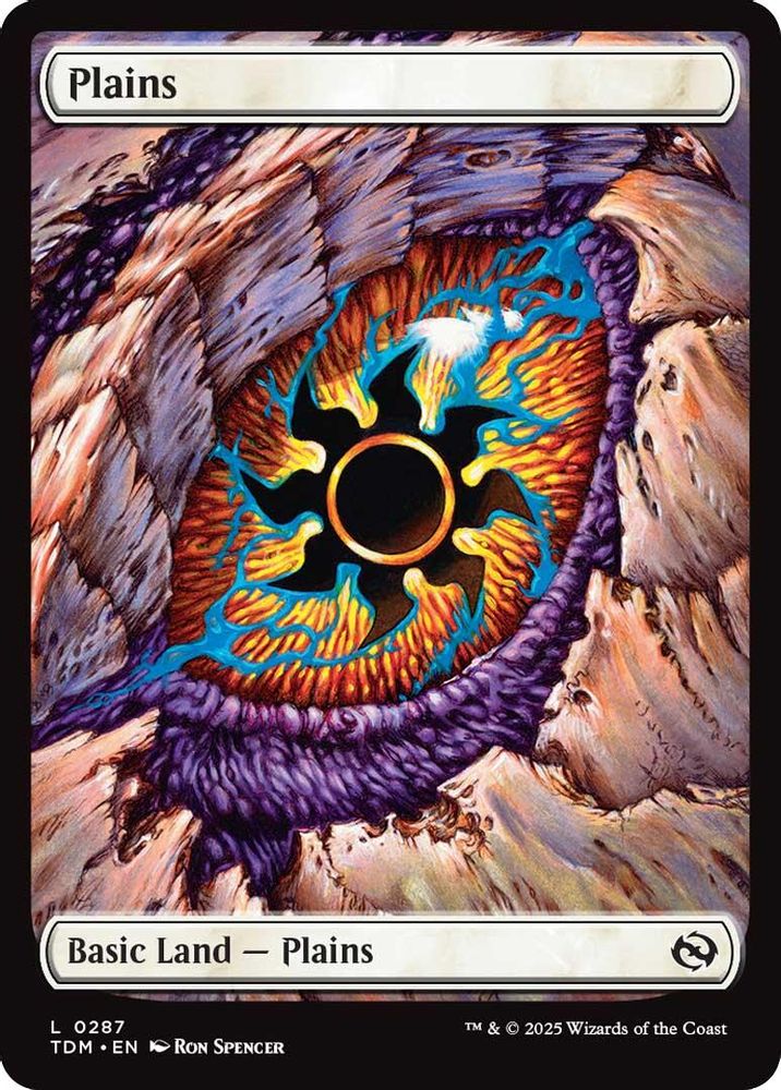 Plains (0287) · 287 · Tarkir: Dragonstorm · Foil