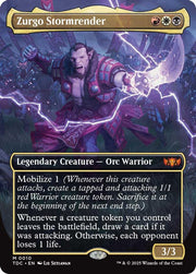 Zurgo Stormrender (Borderless) · 10 · Commander: Tarkir: Dragonstorm · Foil