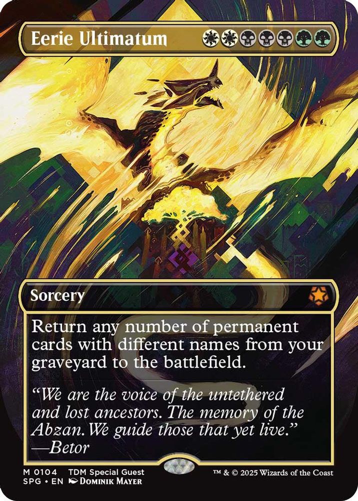 Eerie Ultimatum (Borderless) · 104 · Special Guests · Foil