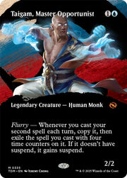 Taigam, Master Opportunist (Borderless) · 335 · Tarkir: Dragonstorm · Non-foil
