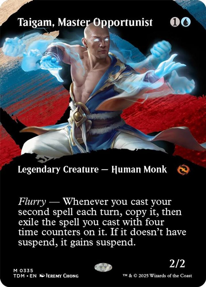 Taigam, Master Opportunist (Borderless) · 335 · Tarkir: Dragonstorm · Non-foil