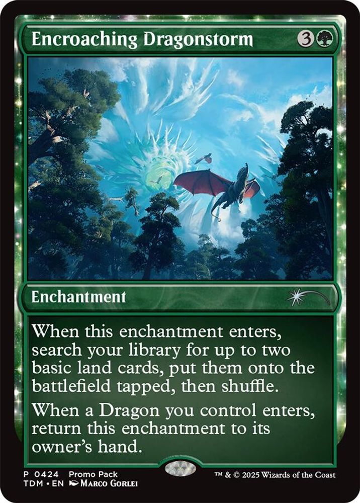 Encroaching Dragonstorm · 424 · Promo Pack: Tarkir: Dragonstorm · Foil