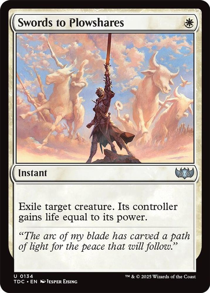 Swords to Plowshares · 134 · Commander: Tarkir: Dragonstorm · Non-foil