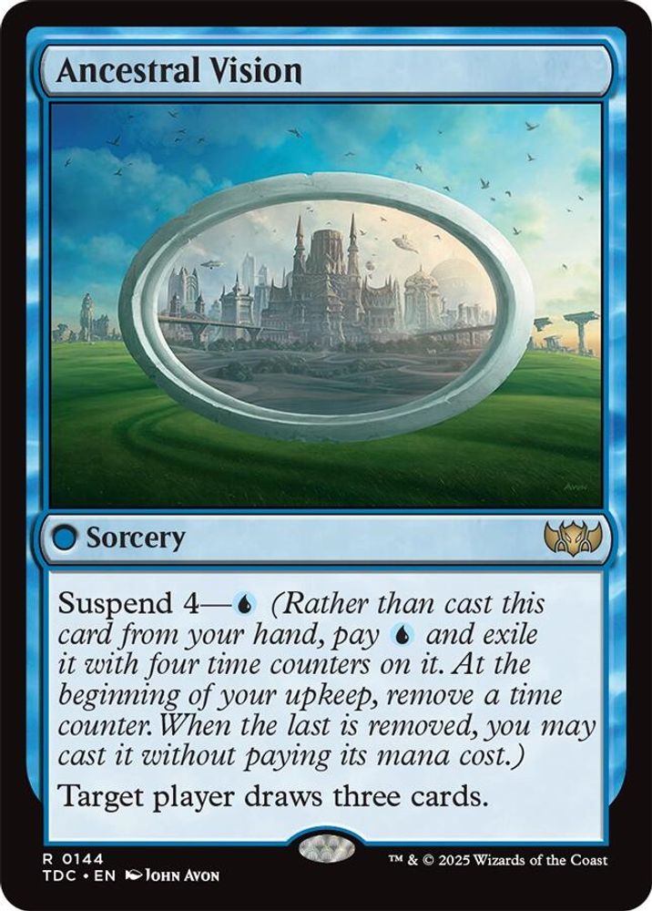 Ancestral Vision · 144 · Commander: Tarkir: Dragonstorm · Non-foil