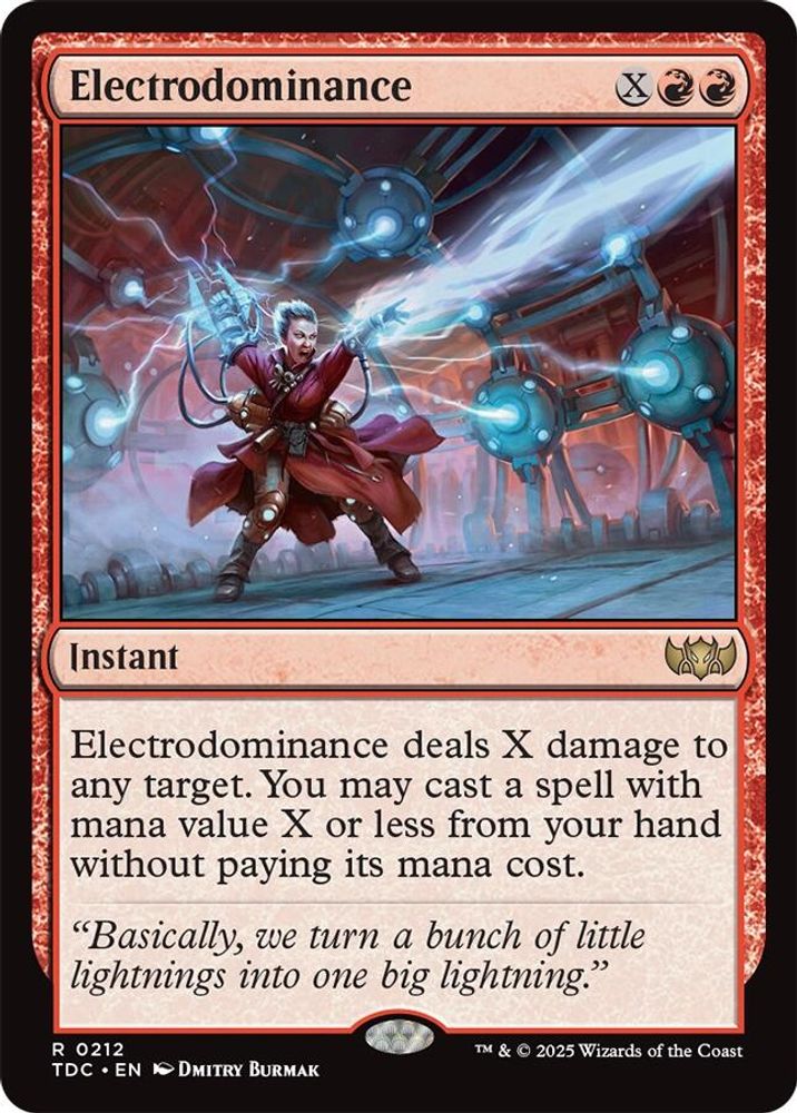 Electrodominance · 212 · Commander: Tarkir: Dragonstorm · Non-foil