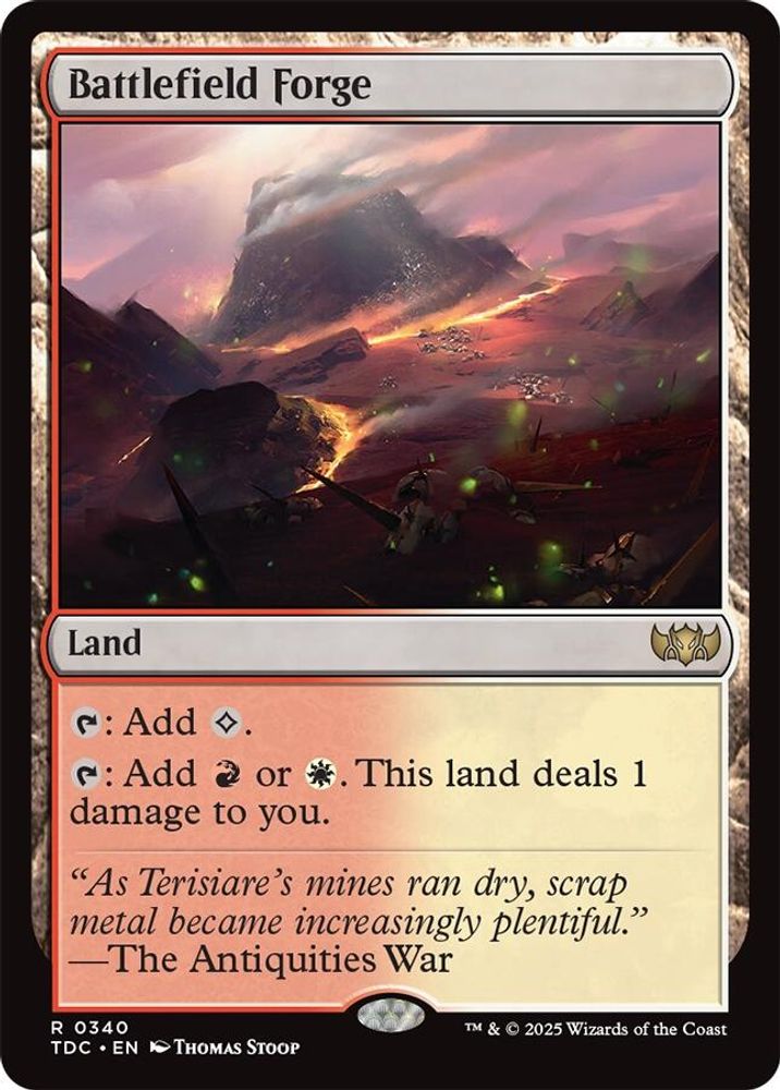 Battlefield Forge · 340 · Commander: Tarkir: Dragonstorm · Non-foil