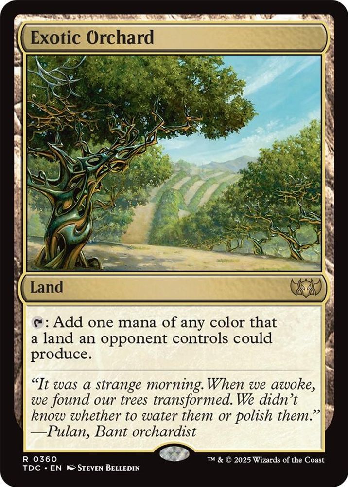 Exotic Orchard · 360 · Commander: Tarkir: Dragonstorm · Non-foil