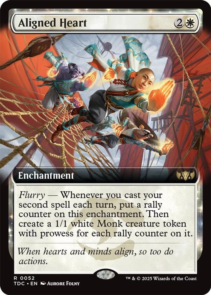 Aligned Heart (Extended Art) · 52 · Commander: Tarkir: Dragonstorm · Non-foil