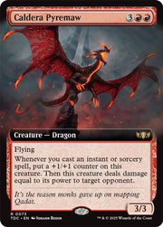 Caldera Pyremaw (Extended Art) · 73 · Commander: Tarkir: Dragonstorm · Non-foil