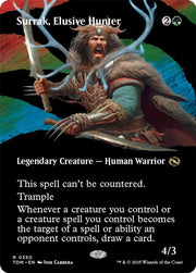 Surrak, Elusive Hunter (Borderless) · 350 · Tarkir: Dragonstorm · Foil
