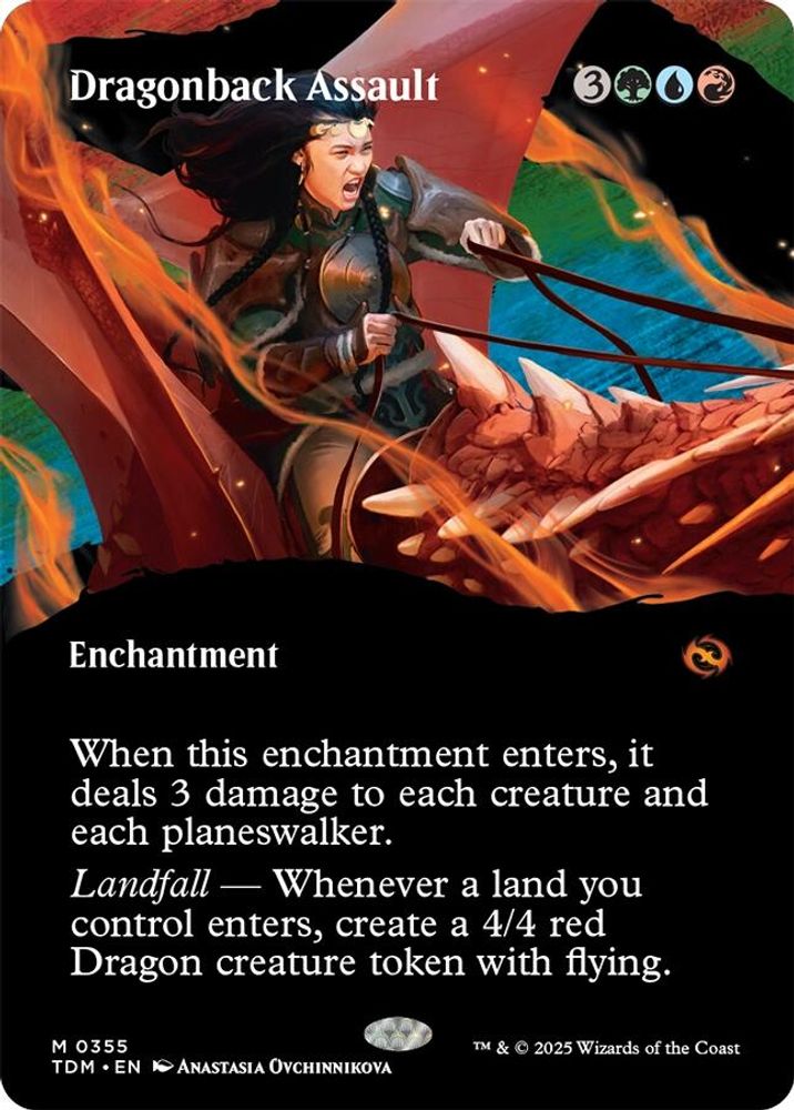 Dragonback Assault (Borderless) · 355 · Tarkir: Dragonstorm · Non-foil