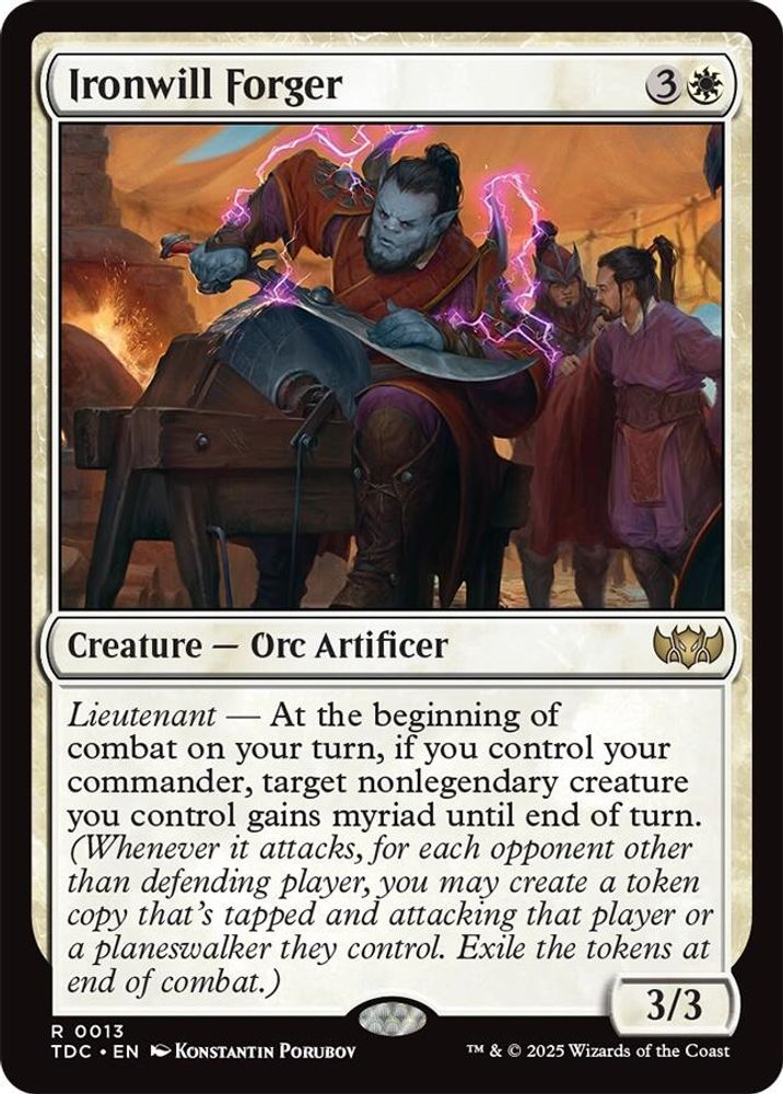 Ironwill Forger · 13 · Commander: Tarkir: Dragonstorm · Non-foil