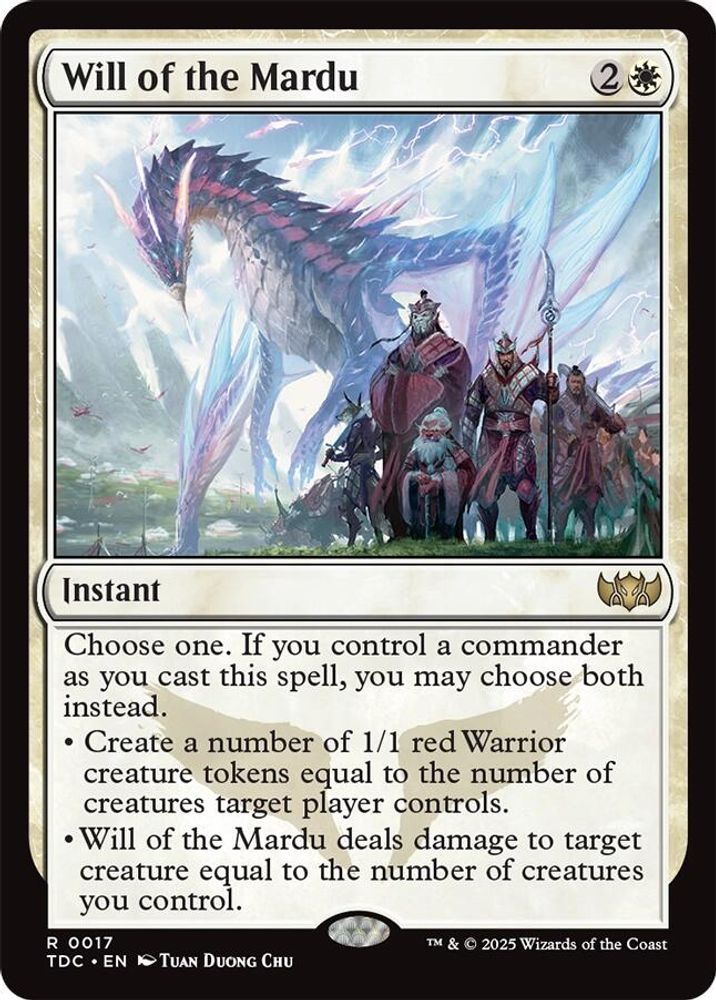 Will of the Mardu · 17 · Commander: Tarkir: Dragonstorm · Non-foil