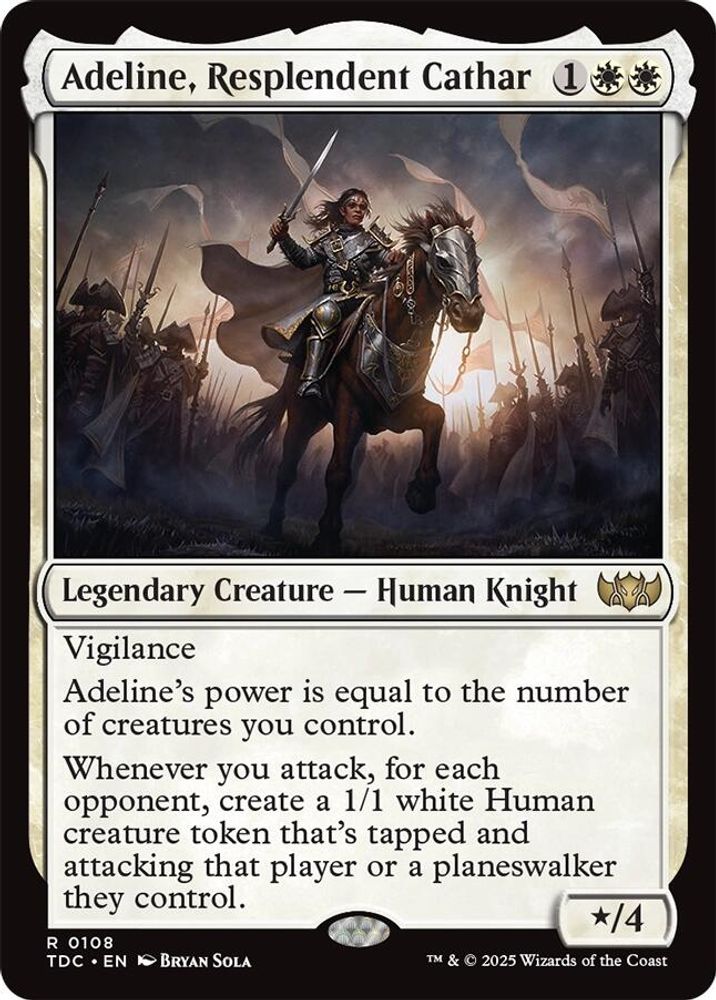 Adeline, Resplendent Cathar · 108 · Commander: Tarkir: Dragonstorm · Non-foil