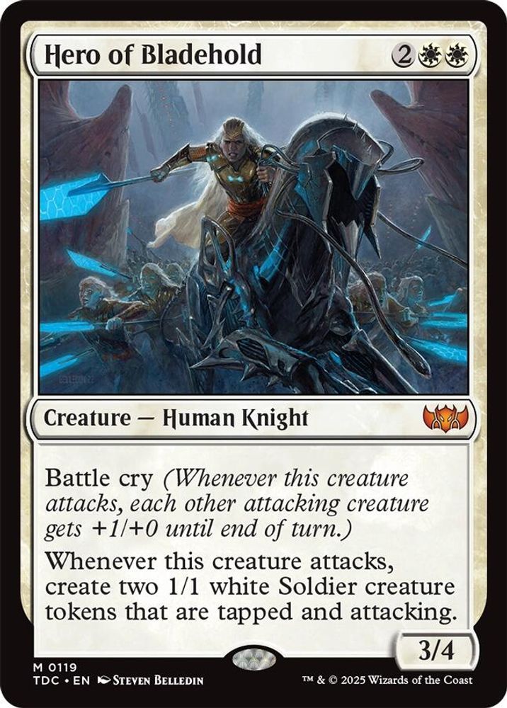 Hero of Bladehold · 119 · Commander: Tarkir: Dragonstorm · Non-foil
