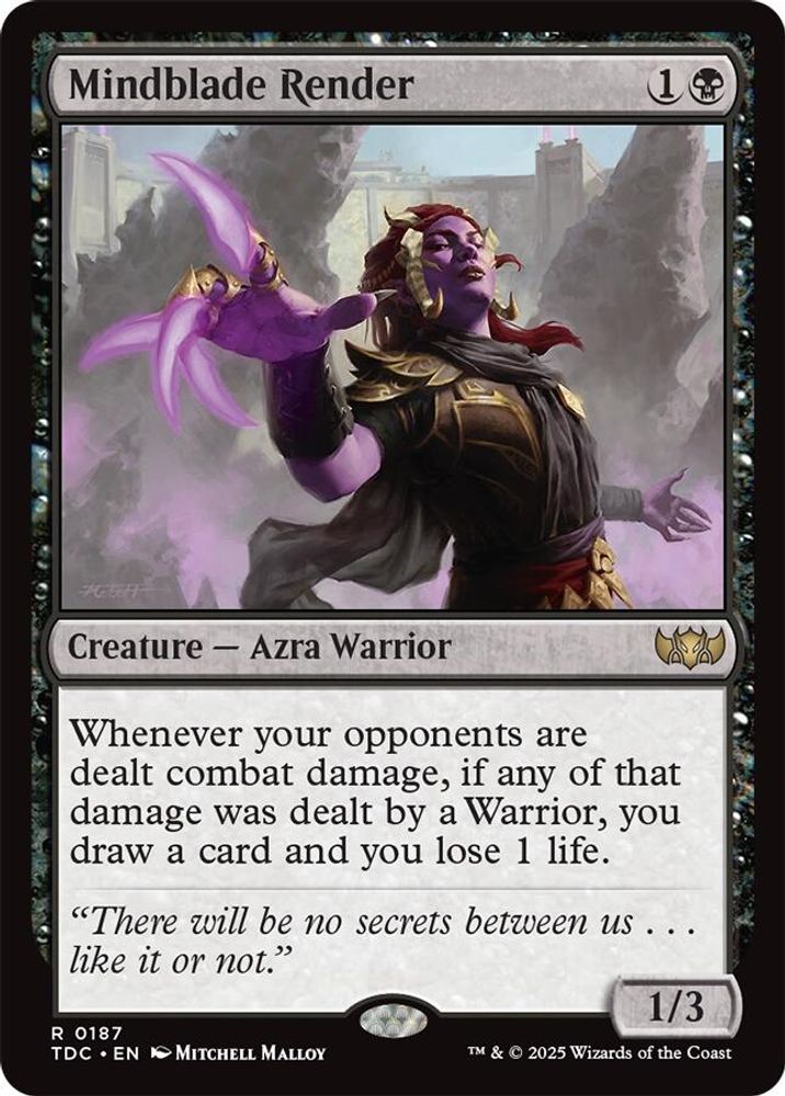 Mindblade Render · 187 · Commander: Tarkir: Dragonstorm · Non-foil