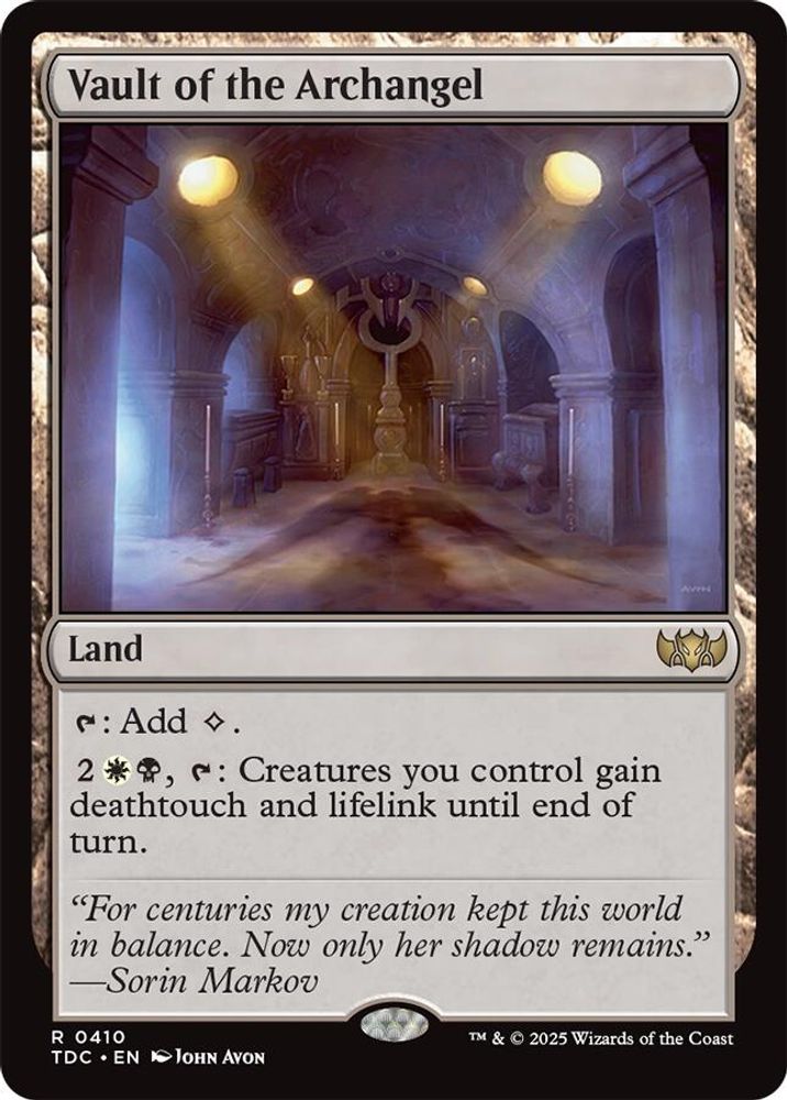 Vault of the Archangel · 410 · Commander: Tarkir: Dragonstorm · Non-foil