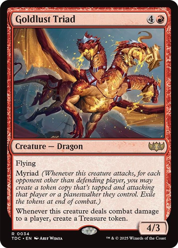 Goldlust Triad · 34 · Commander: Tarkir: Dragonstorm · Non-foil