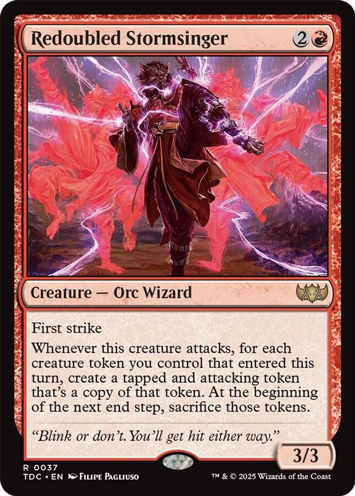 Redoubled Stormsinger · 37 · Commander: Tarkir: Dragonstorm · Non-foil