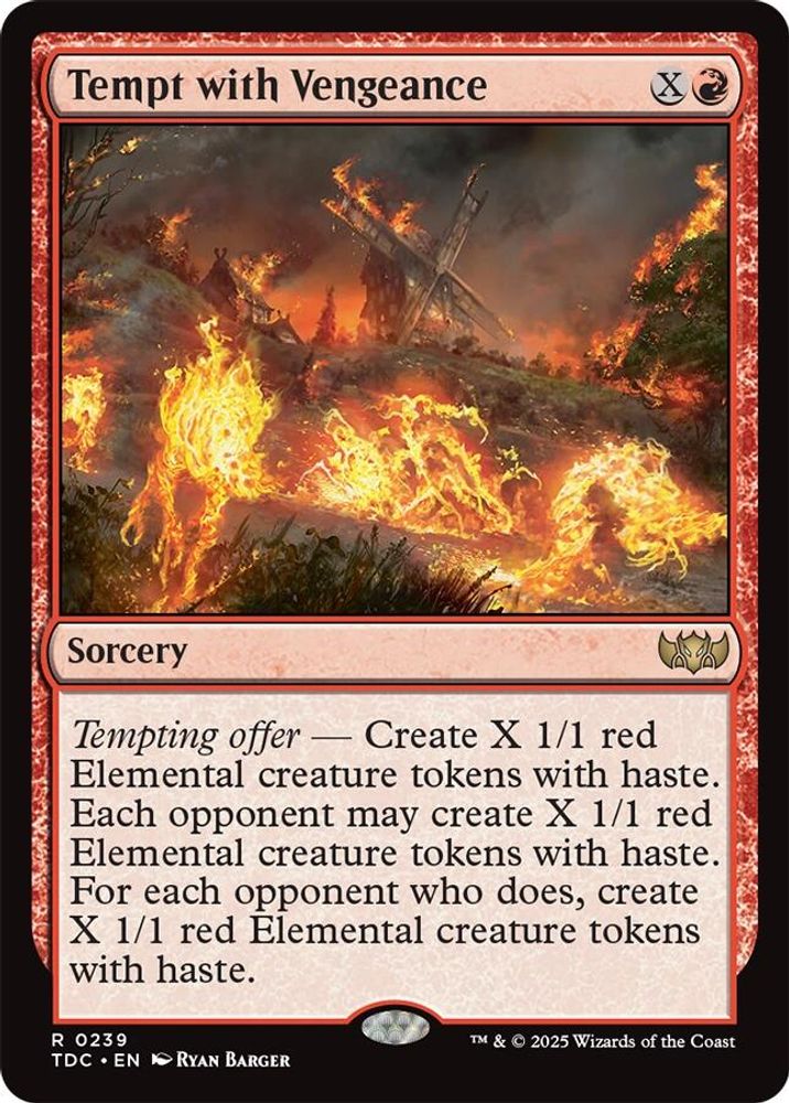 Tempt with Vengeance · 239 · Commander: Tarkir: Dragonstorm · Non-foil