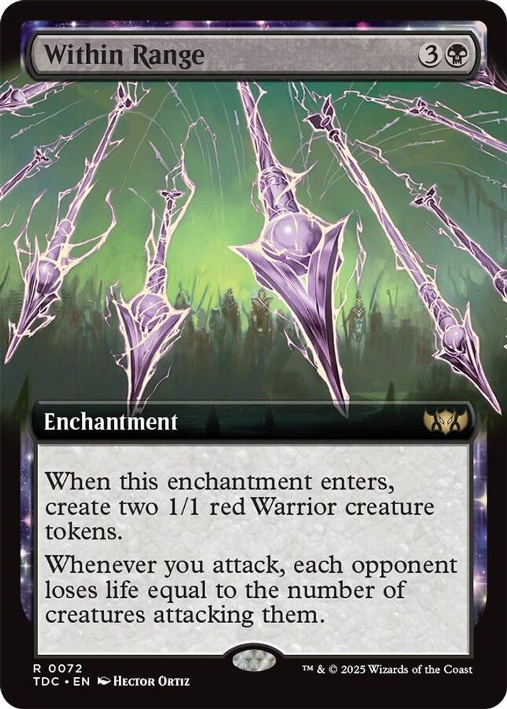 Within Range (Extended Art) · 72 · Commander: Tarkir: Dragonstorm · Non-foil