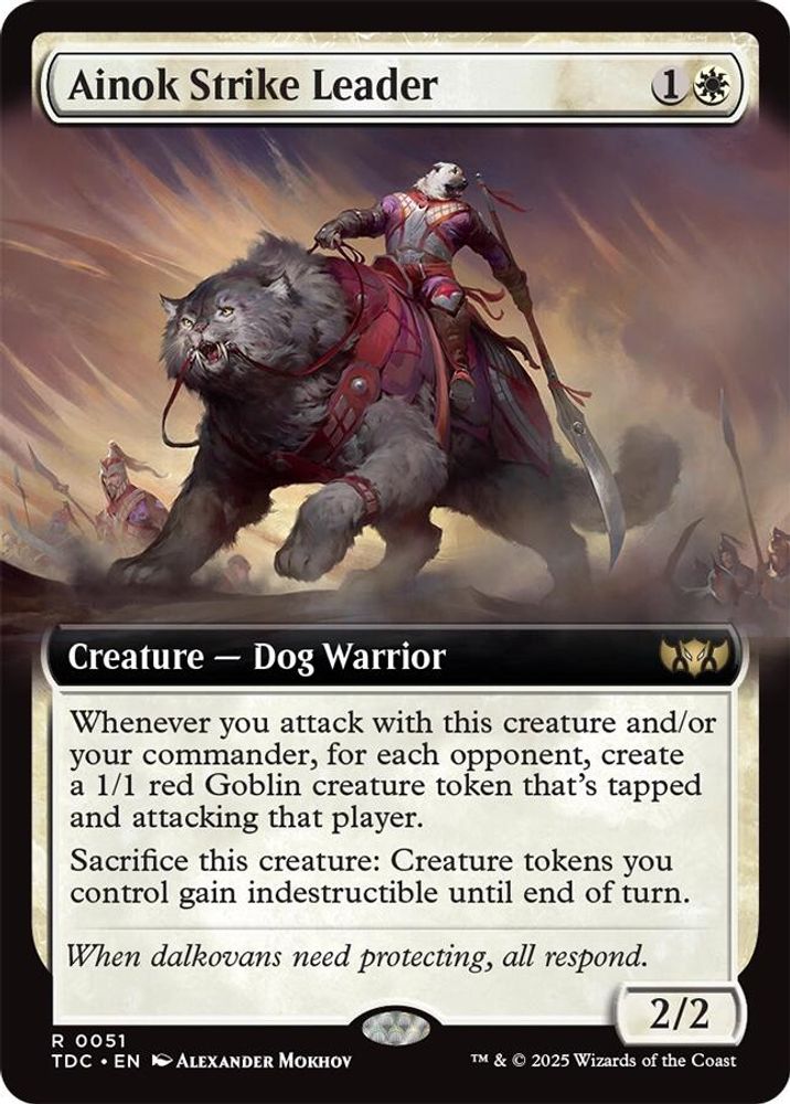 Ainok Strike Leader (Extended Art) · 51 · Commander: Tarkir: Dragonstorm · Non-foil