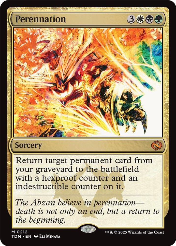 Perennation · 212 · Tarkir: Dragonstorm · Non-foil