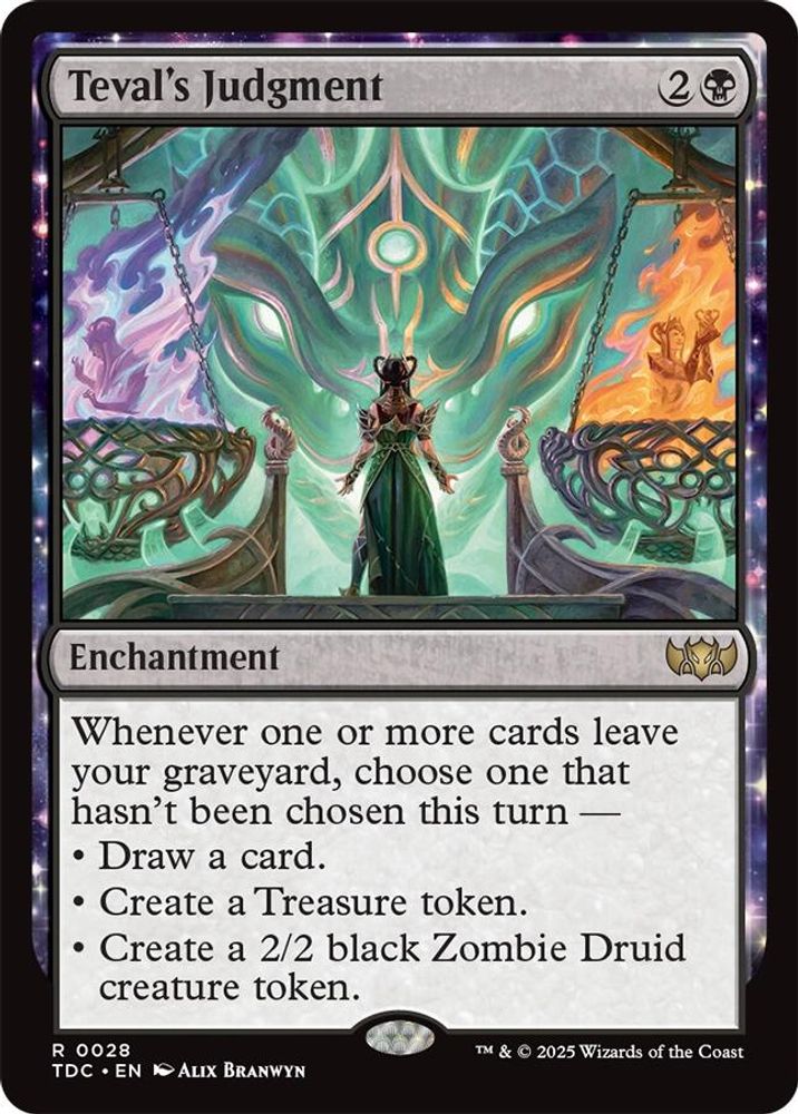 Teval's Judgment · 28 · Commander: Tarkir: Dragonstorm · Non-foil