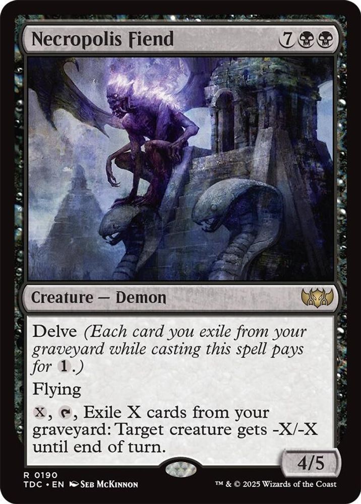Necropolis Fiend · 190 · Commander: Tarkir: Dragonstorm · Non-foil