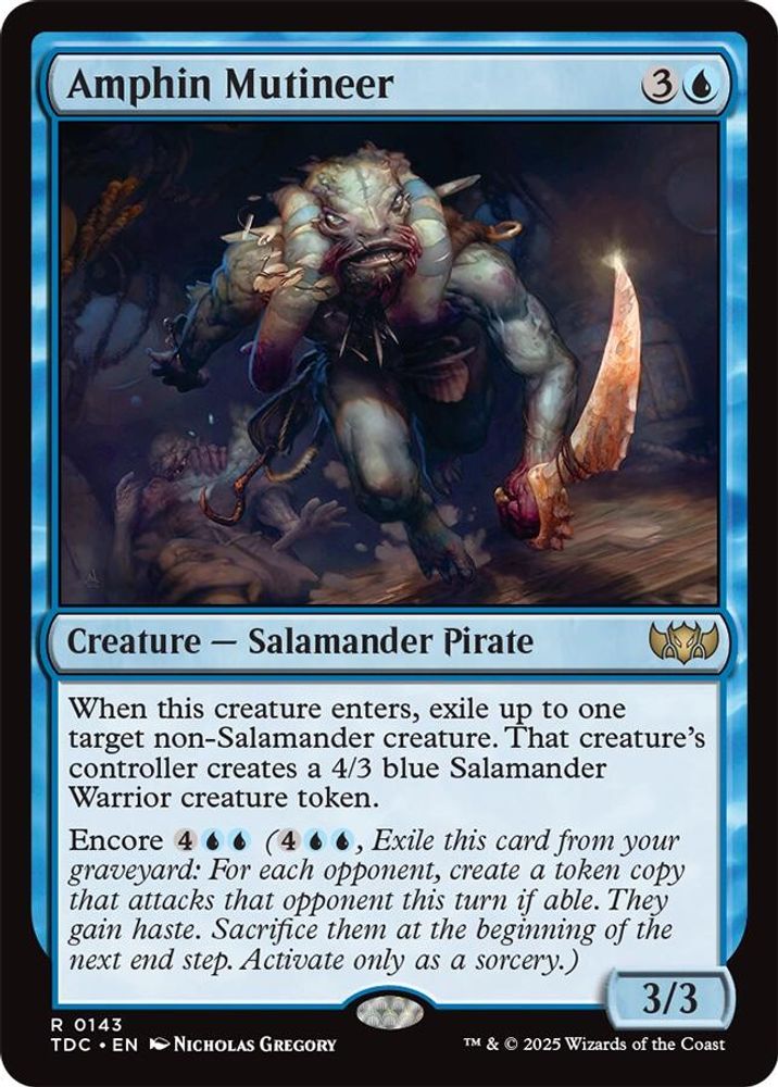 Amphin Mutineer · 143 · Commander: Tarkir: Dragonstorm · Non-foil
