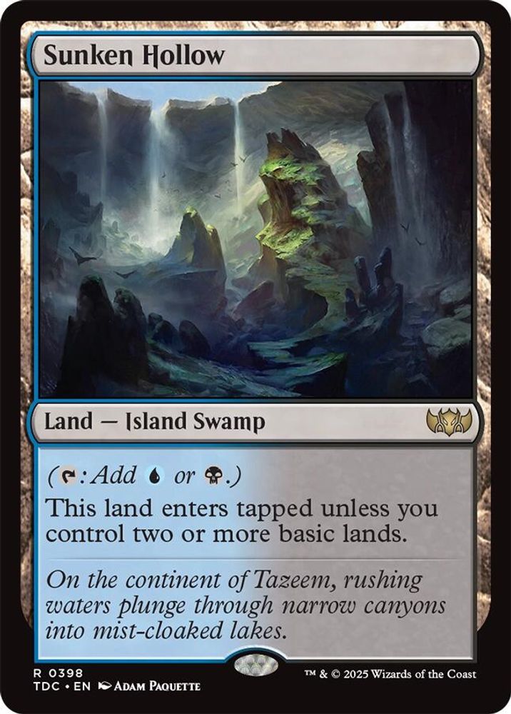 Sunken Hollow · 398 · Commander: Tarkir: Dragonstorm · Non-foil