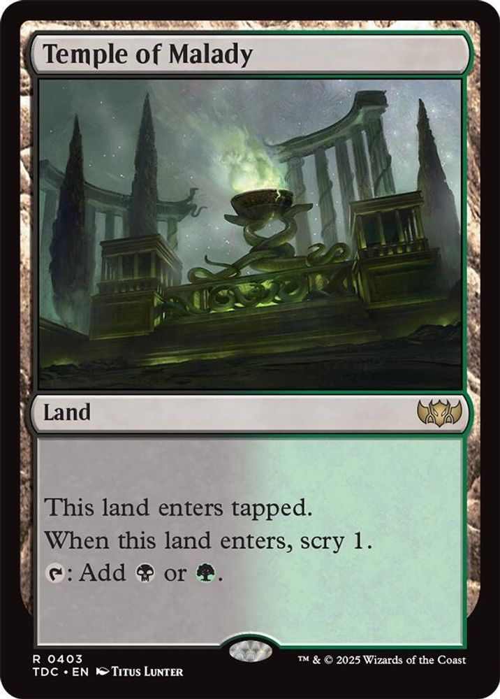 Temple of Malady · 403 · Commander: Tarkir: Dragonstorm · Non-foil