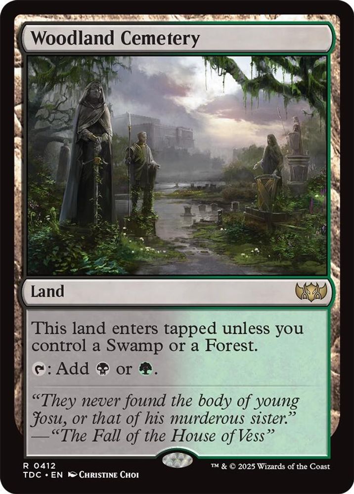 Woodland Cemetery · 412 · Commander: Tarkir: Dragonstorm · Non-foil