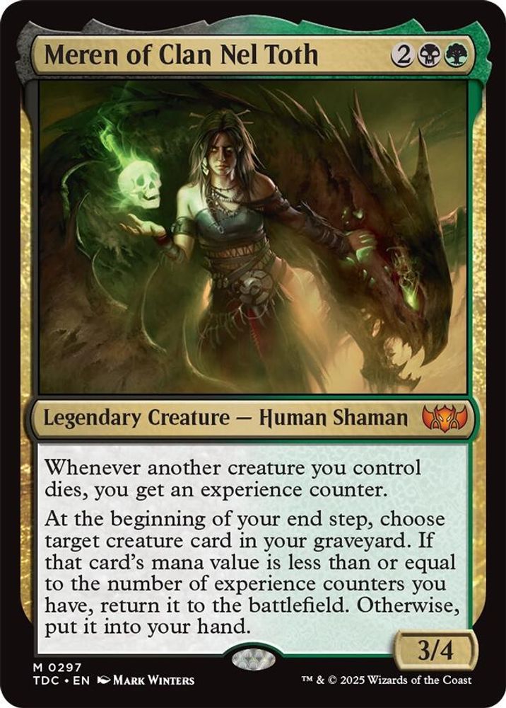 Meren of Clan Nel Toth · 297 · Commander: Tarkir: Dragonstorm · Non-foil
