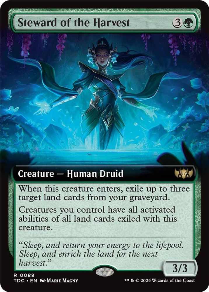 Steward of the Harvest (Extended Art) · 88 · Commander: Tarkir: Dragonstorm · Non-foil